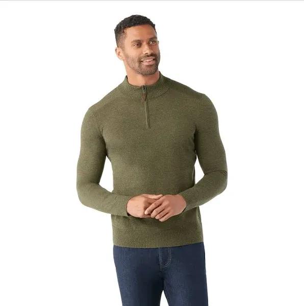 Smartwool Men's Sparwood Merino Wool Half Zip Sweater (Regular Fit)