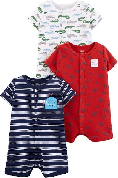 baby Simple Joys by Carter's 3-Pack Snap-up Rompers