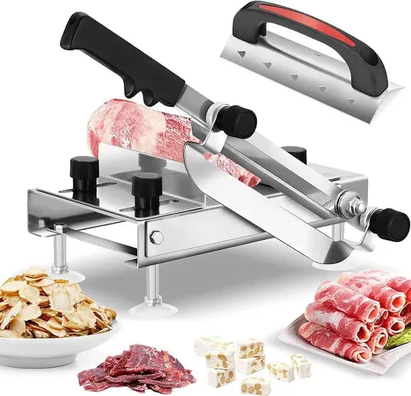 BAOSHISHAN Frozen Meat Slicer Manual Meat Slicers Stainless Steel Ginseng Cutter