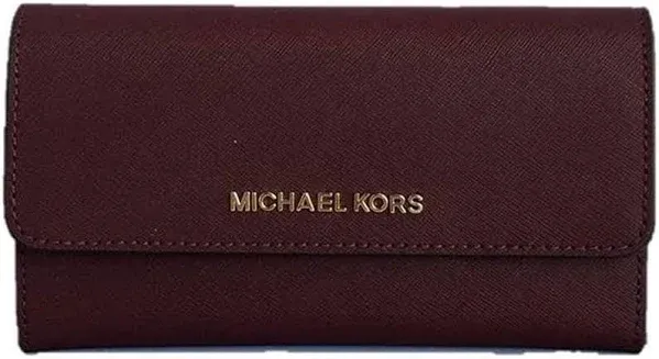 ?Michael Kors Jet Set Large Trifold Travel Wallet?