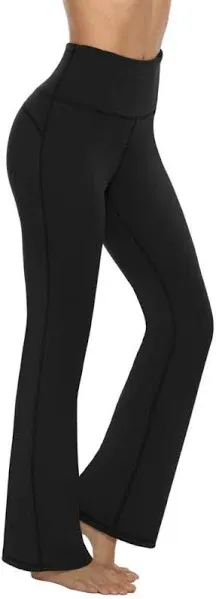 AFITNE Women's High Waist Bootcut Yoga Pants with Pockets