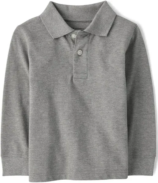 Toddler Uniform Pique Polo - Gray