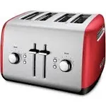 KitchenAid 4-Slice Manual Lift Lever Toaster - Empire Red