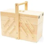 Juvale 3 Tier Wooden Sewing Box Organizer