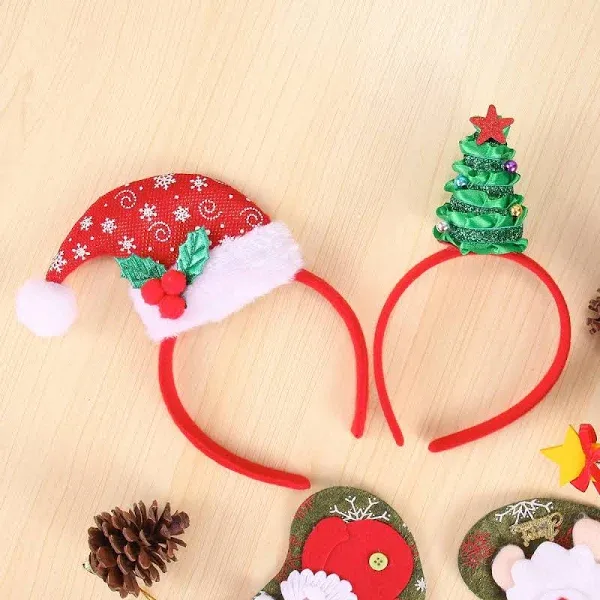 8-Pack Christmas Headbands