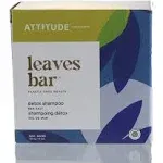 Attitude Leaves Bar Detox Shampoo Bar Sea Salt 4 oz Vegan