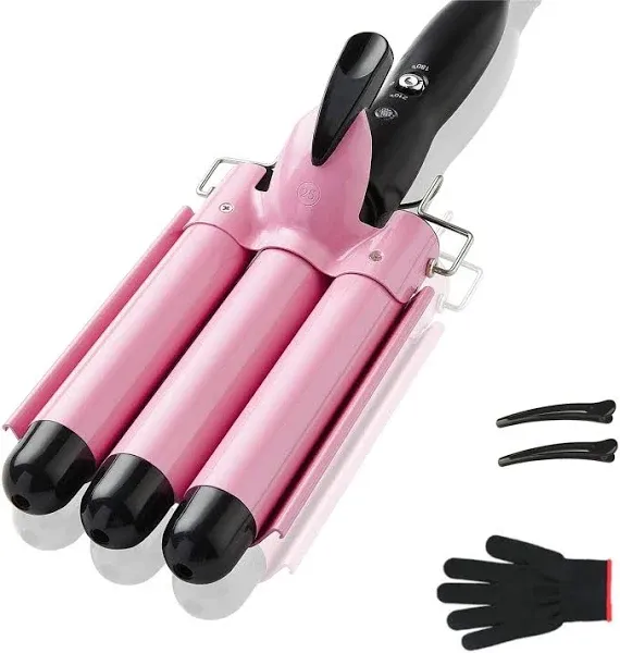 TOP4EVER 3 Barrel Curling Iron Hair Crimper