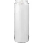 White Glass Jar Candles, 8 in.