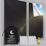  Portableout Curtainsout Shades (118&#034; x 57&#034;)out Window 57&#034;W x 118&#034;H Black