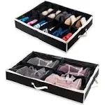 Under Bed Shoe Storage Organizer – Fits 16 Pairs of Shoes &amp; 4 Pairs of Boots ...