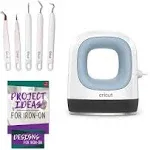 Cricut EasyPress Mini, Zen Blue Heat Press Machine and Weeder Tool Set Bundle