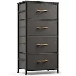 ROMOON 4 Drawer Fabric Dresser Storage Tower, Organizer Unit for Bedroom, Closet