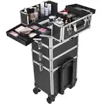 VIVOHOME 4 in 1 Makeup Rolling Train Case