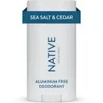 Native Deodorant, Sea Salt-Cedar (2.65 oz)