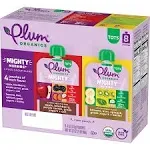 Plum Organics Mighty Morning Apple/Blackberry & Banana/Kiwi 4oz Pouch-8-Pack