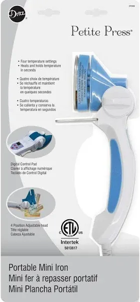 Dritz Petite Press Portable Mini Iron