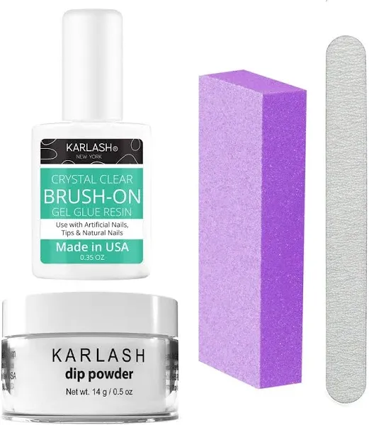 Karlash Nail Repair Kit for Broken Cracked Split Nails. Emergency Easy Quick Fix (Crystal Clear)