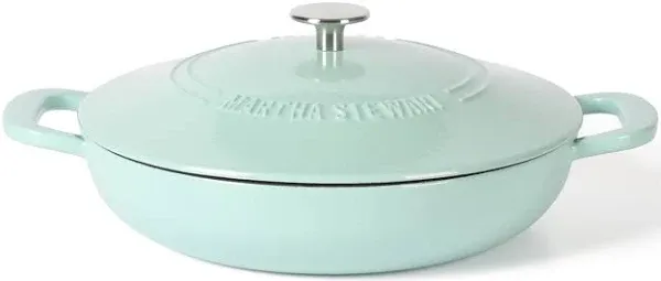 Martha Stewart 3.5 Qt. Enameled Cast Iron Dutch Oven Braiser