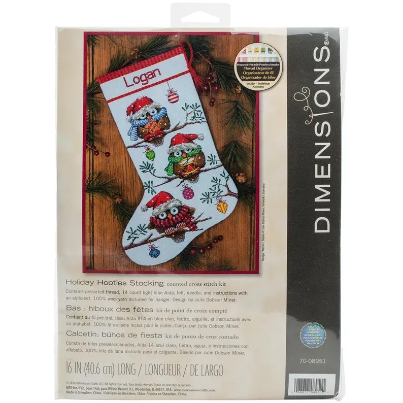 Dimensions Magical Christmas Counted Cross Stitch Stocking Kit