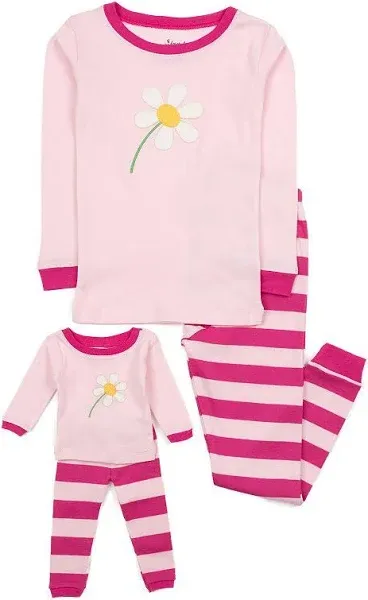 Leveret Matching Girl & Doll Cotton Pajamas