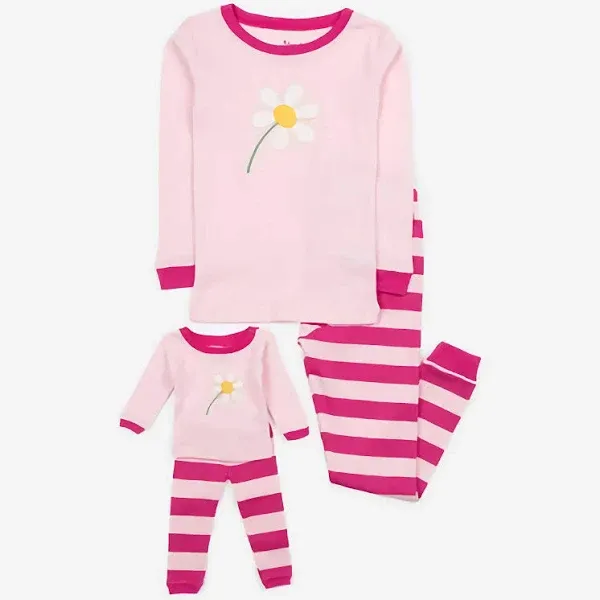 Leveret Matching Girl & Doll Cotton Pajamas