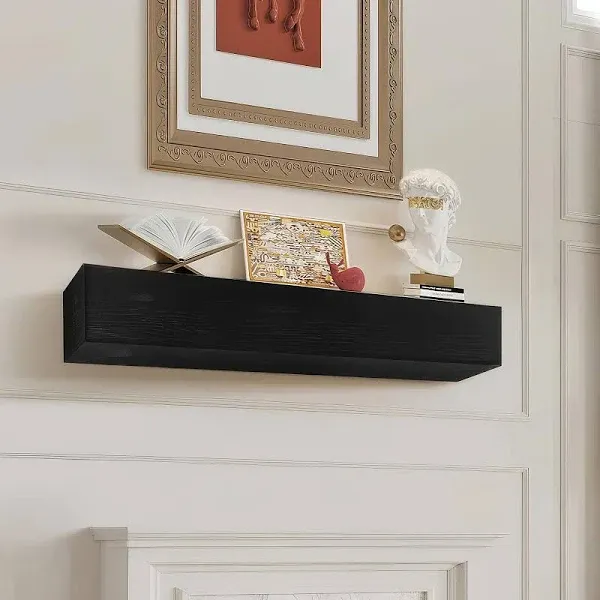 VEVOR Fireplace Mantel Wood Shelf Floating Living Room Mantel Shelf 60&#034; White