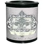 Heirloom Traditions Paint All-in-One Paint, Capri (Green Teal), 32 fl oz Quart. Durable Cabinet and Furniture Paint. Built in Primer and Top Coat, No