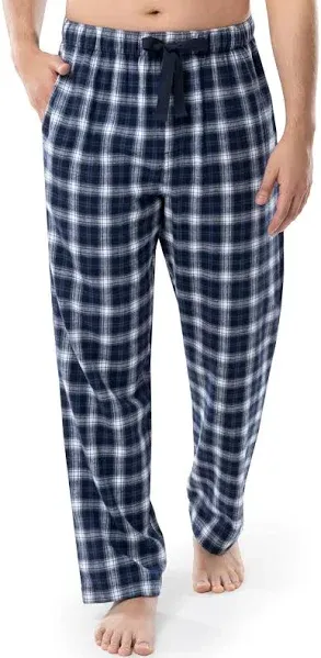 Mens Flannel Plaid Checkered Pajamas PJ Casual Sleep Lounge Pants 100% Cotton