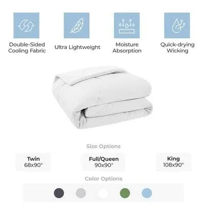 All Season Medium Warmth White Feather Down Comforter Duvet Insert