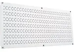 Wall Control Pegboard 16in x 32in Horizontal White Metal Pegboard Tool Board ...