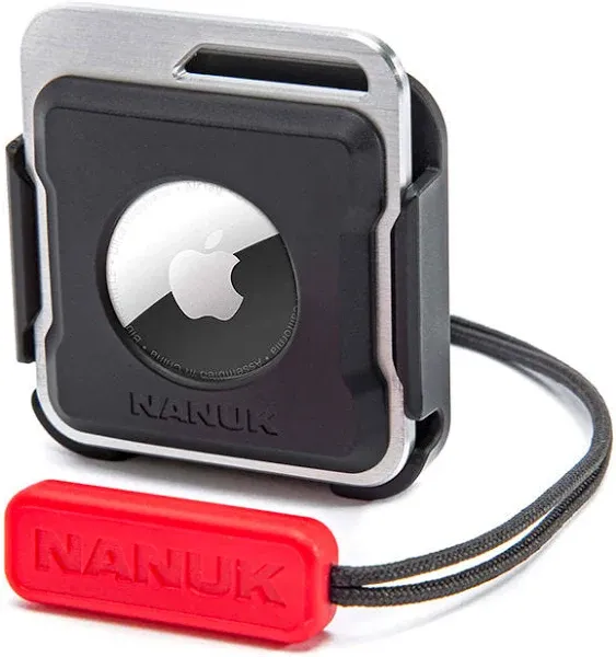 Nanuk Durable and Secure Airtag Holder, Attachable to Protective Cases, Backpacks, Luggage, Drones, Cameras, Keys, Electronics, Bikes, and Athletic Equipment (4 Mounting Options, Airtag Not Included)