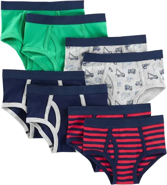 Simple Joys by Carter&#039;s Baby Boys&#039; 8-Pack Underwear, Multicolor/Str<wbr/>ipe/Trucks, 8