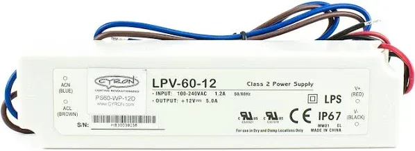 LPV-60-12 Mean Well AC/DC LED Power Supply