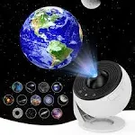 Galaxy Projector, 13 in 1 Planetarium Star Projector Realistic Starry Sky Night Light with Solar System Constellation Moon for Kids Adults Bedroom Ceiling Home Theater Living Room Decor