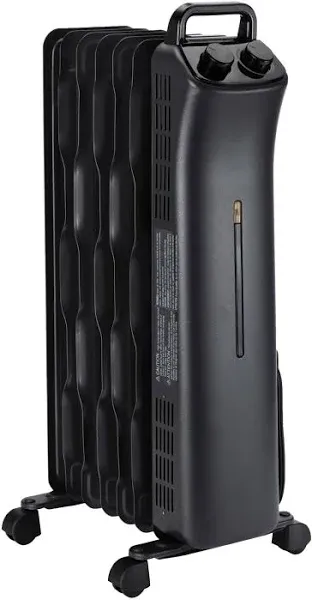 Portable 1500W Oil-Filled Radiator Heater with 3 Heat Settings &amp; Safety Features