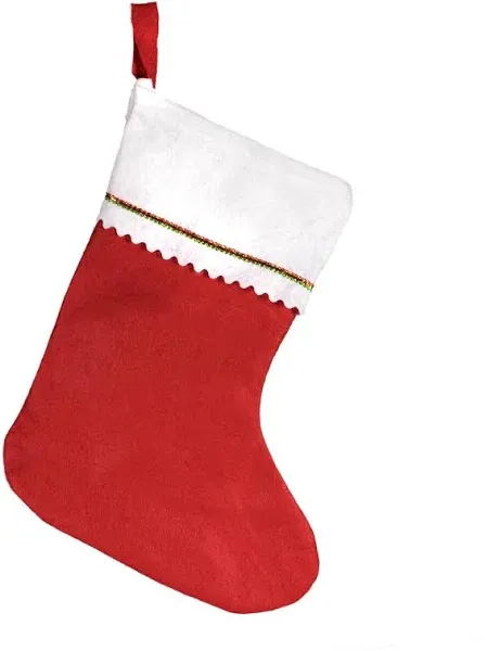 Windy City Novelties Tall 15" Red Felt Christmas Stockings