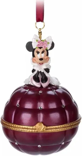 Disney Parks Minnie Mouse Boxed Engagement Ring Box Ornament New