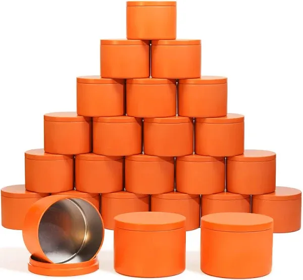 aroparc 8oz Candle Tins with Lids (24 Pack)