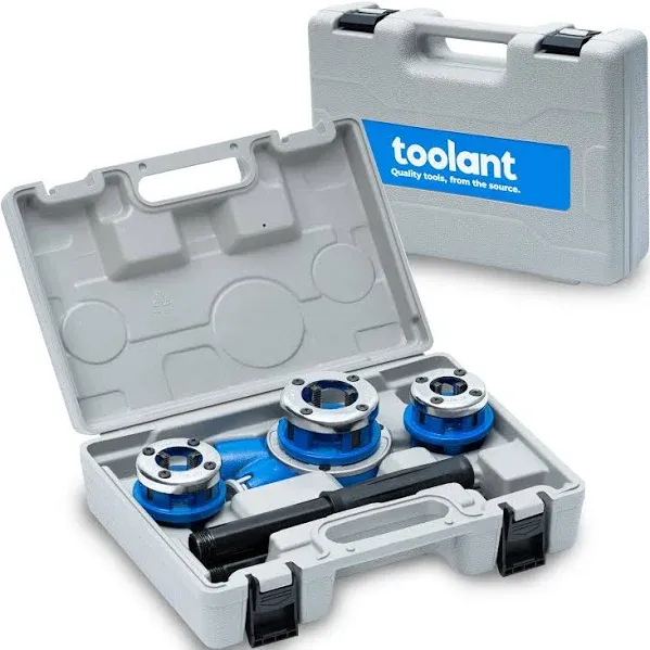 toolant Ratchet Pipe Threader Kit NPT 1/2&#034; - 1&#034; Manual Ratcheting Pipe Thread...