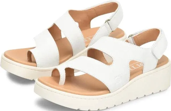 BORN Women's Karsten Leather Banded Toe Loop Sandals