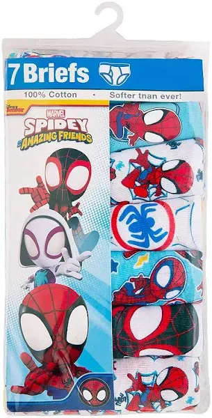 Marvel Toddler Boy's Spidey & Friends 7-Pack Underwear Briefs