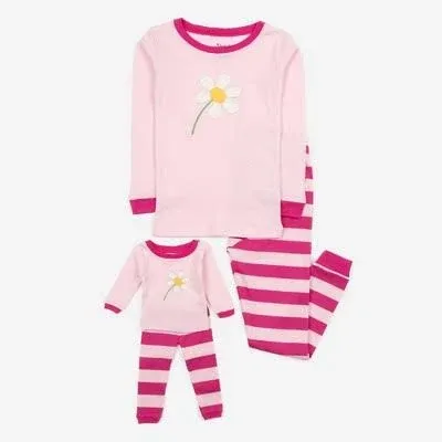 Leveret Matching Girl & Doll Cotton Pajamas