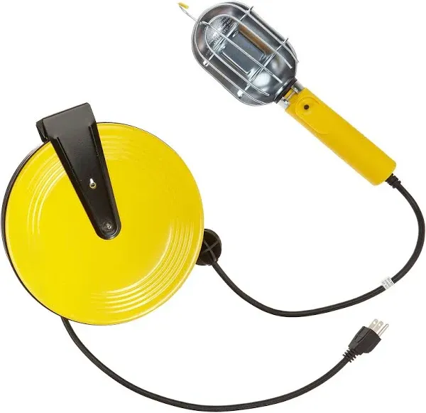 Bayco SL-840 Incandescent Work Light W/Metal Guard & Single Outlet