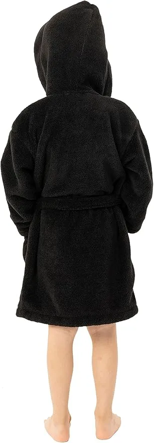 BC BARE COTTON Boys Microfiber Fleece Hooded Robe