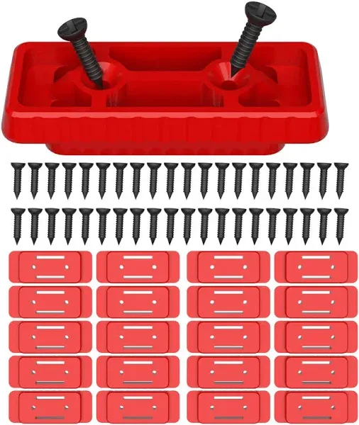 20-Pack Red Feet Mounting System for Milwaukee Packout, Durable