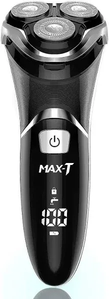 MAX-T Electric Shaver Razor for Men Pop Up Trimmer Wet Dry Quick Charge IPX7