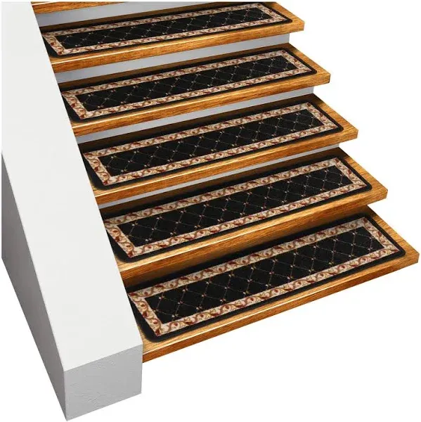 House, Home and More Set of 15 Skid-Resistant Carpet Stair Treads