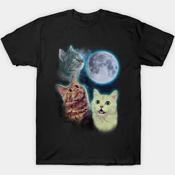 Three Cats Meowing Men's T-Shirt