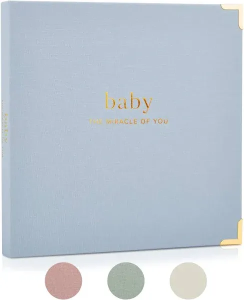 Keepsake Baby Memory Book for Boys and Girls – Timeless First 5 Year Baby Beige