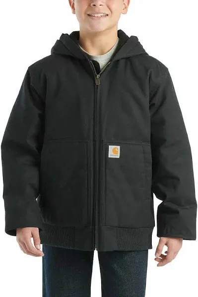 Carhartt Kids' Flannel Quilt Hooded Active Jacket